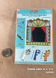 Make Your Own Sock Puppet Show Sticker Sheet