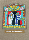 Make Your Own Sock Puppet Show Sticker Sheet