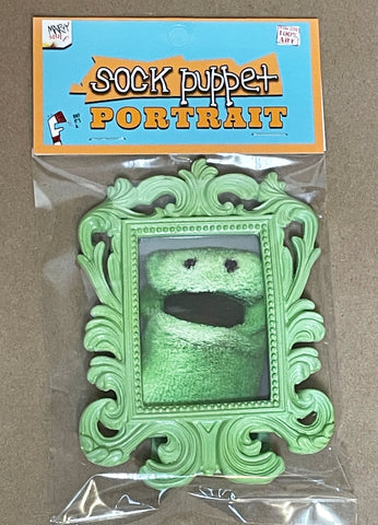 Sock Puppet Portrait of Terrycloth Green